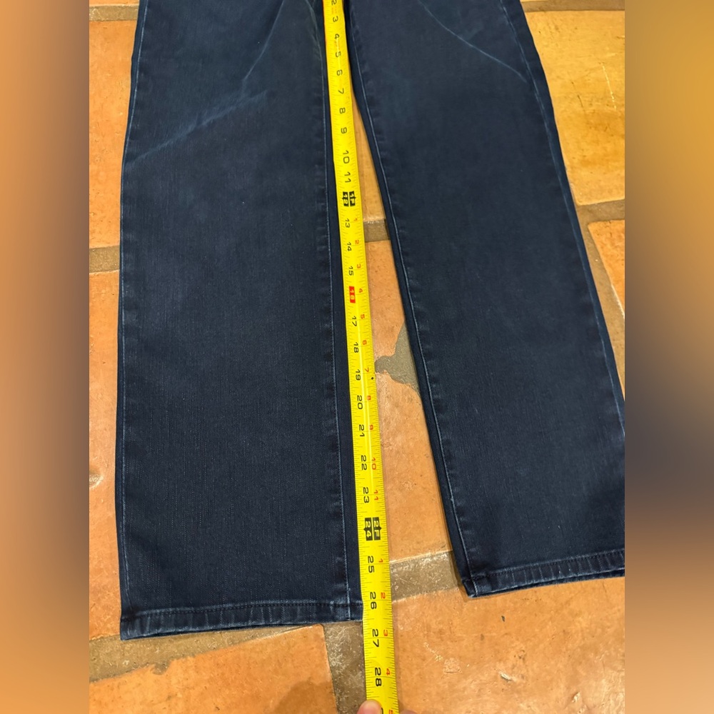 Express slim super high rise size 10 dark wash like new - Picture 8 of 11